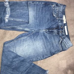 Pilcro & the letterpress boyfriend jeans.